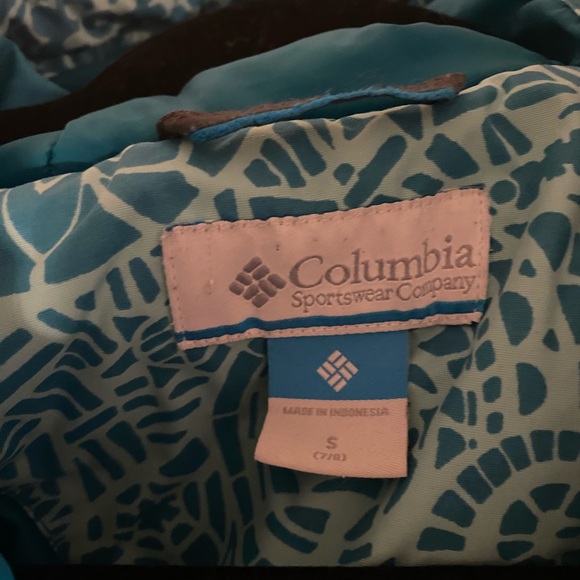 Columbia Teal Abstract Pattern Jacket - Picture 3 of 3